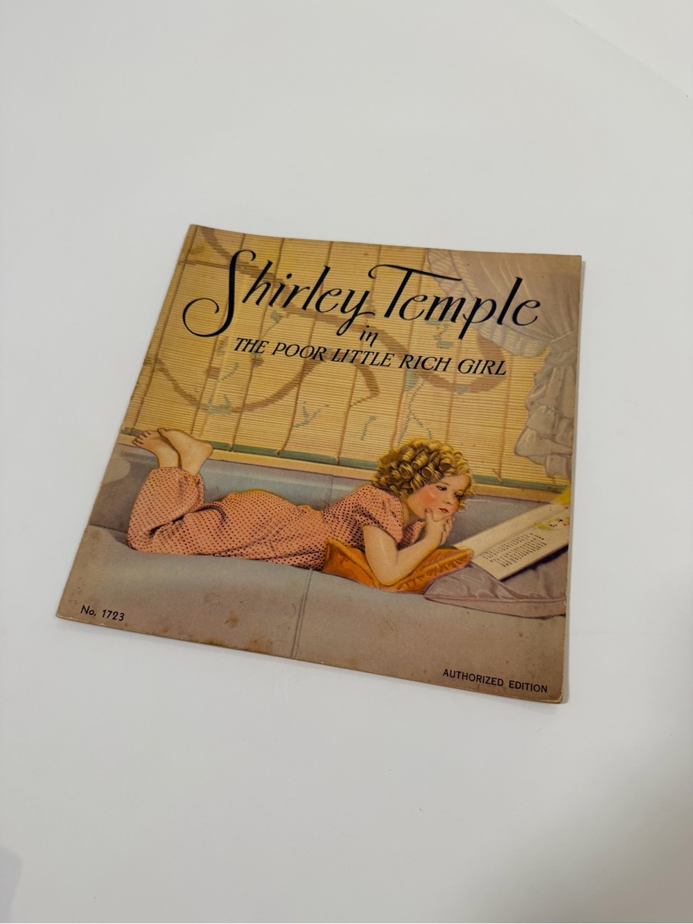 Antique 1936 Shirley Temple The Poor Little Rich Girl Illustrated Movie Book